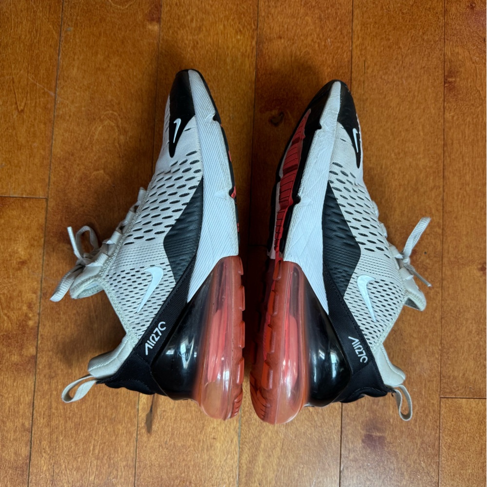 Nike Air Max 270 Gray and Black with Pink Accents